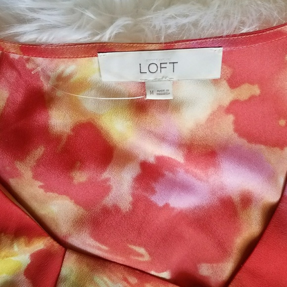 New Ann Taylor LOFT Floral Ruffle Blouse - Picture 4 of 4